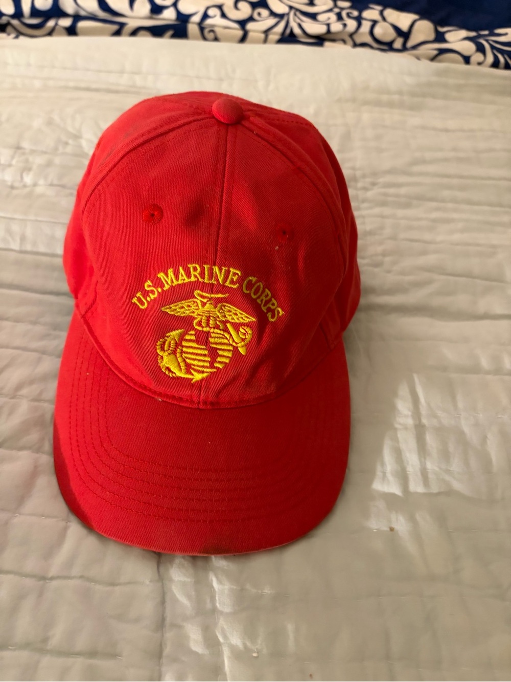 Marine Corps Rothco Bright Red Adjustable Strap Cap